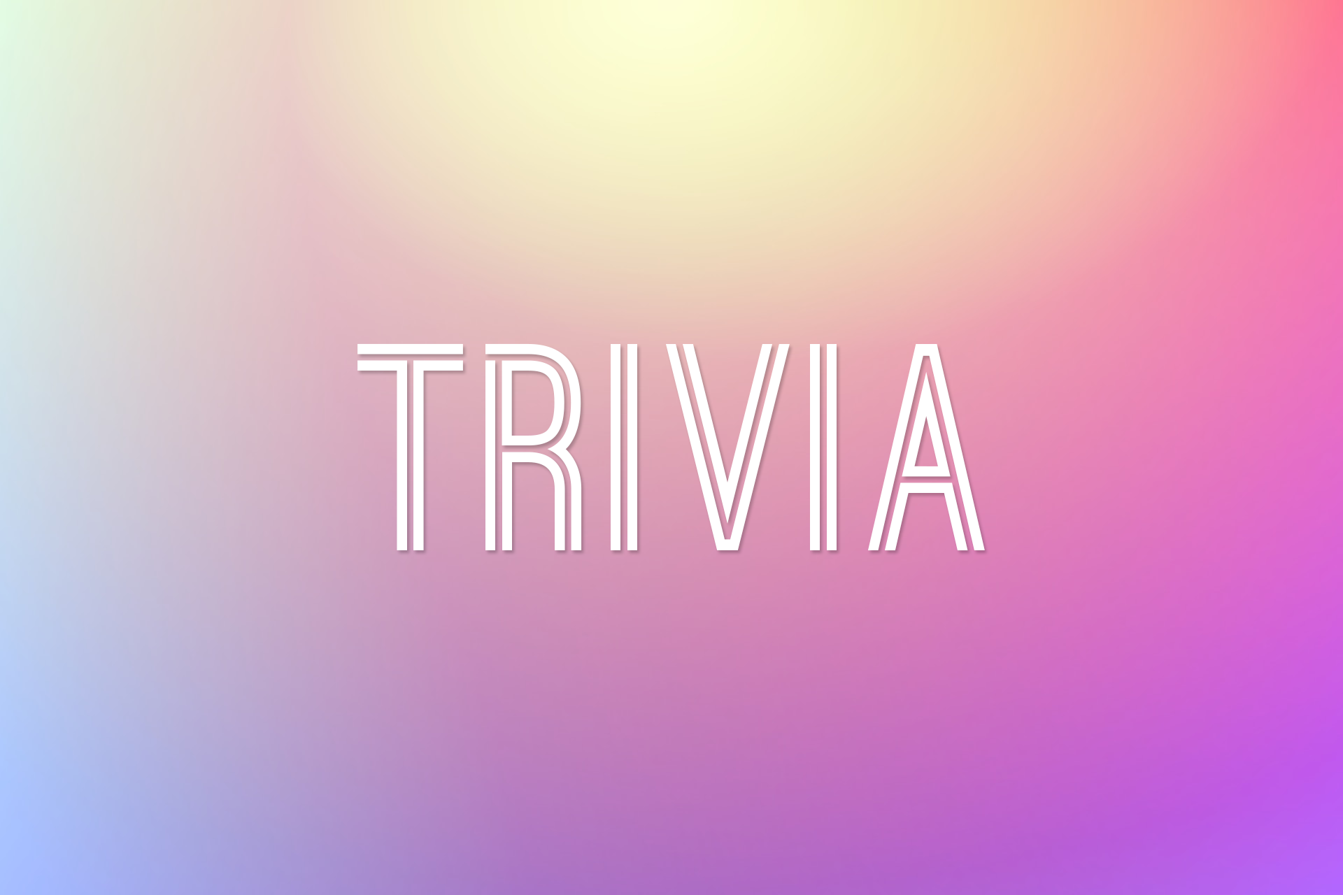 Preview of TRIVIA Quiz